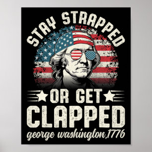Póster George Washington, 4 De Julio, Permanece Atrapado 