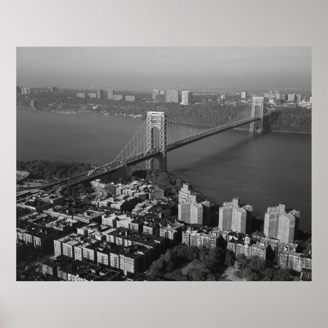 Póster George Washington Bridge NYC Fotografía (Frente)