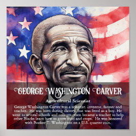 Póster George Washington Carver Clase de Mes de Historia 