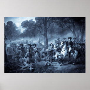 Póster George Washington como poster/imprenta soldado