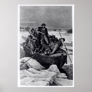 Póster George Washington crossing the Delaware River