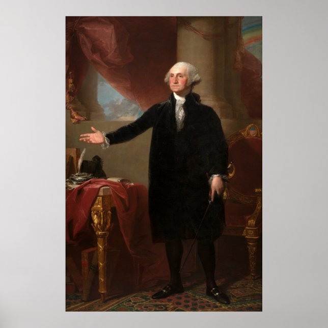 Póster GEORGE WASHINGTON de Gilbert Stuart (Lansdowne) (Frente)