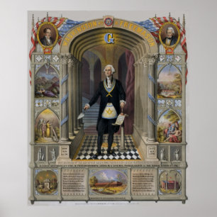 Póster George Washington, el Mason II