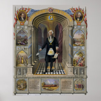 Póster George Washington, el Mason II
