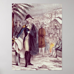 Póster George Washington en la fragua del valle