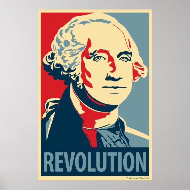 Póster George Washington: poster parodia de Obama (Frente)