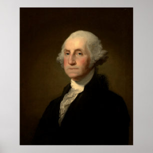 Póster George Washington Primer presidente norteamericano