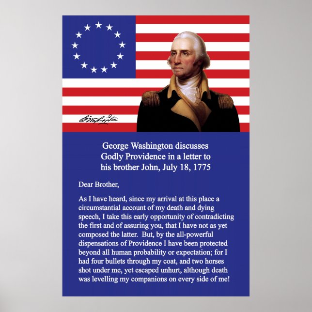 Póster George Washington Sobre La Providencia (Frente)