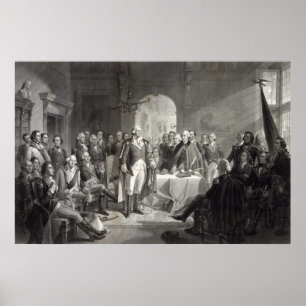 Póster George Washington y su poster general/imprenta