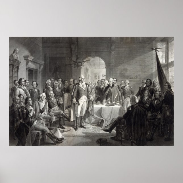 Póster George Washington y su poster general/imprenta (Frente)