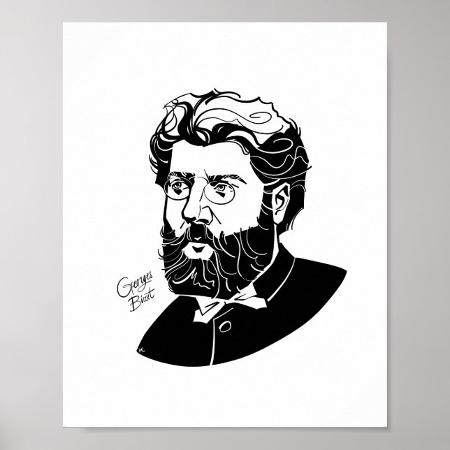 Póster Georges Bizet (Frente)