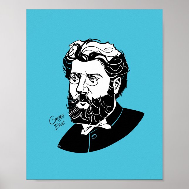 Póster Georges Bizet (Frente)