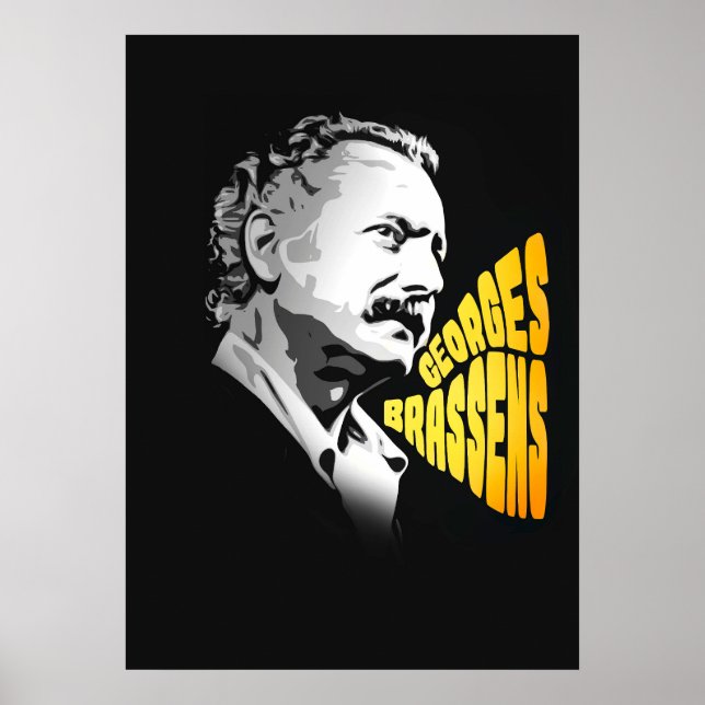 Póster Georges Brassens (Frente)