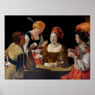 Póster Georges de la Tour - Cheat with Ace of Diamonds