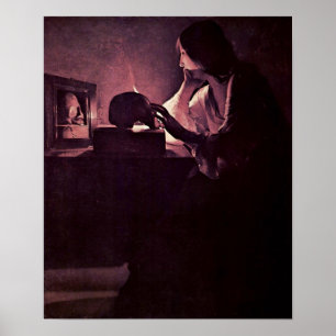 Póster Georges de La Tour - Penitent Maria Magdalena