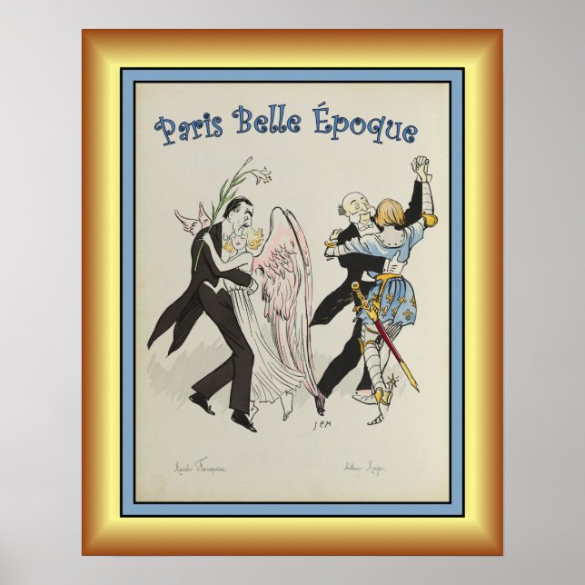 Póster Georges Goursat ~ París Belle Époque ~1913 ~ (Frente)