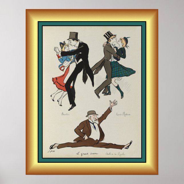 Póster Georges Goursat ~ París Belle Époque ~1913 ~ (Frente)