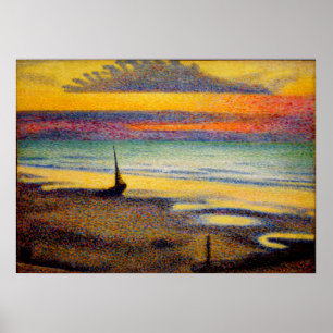 Póster Georges Lemmen - Playa de Heist