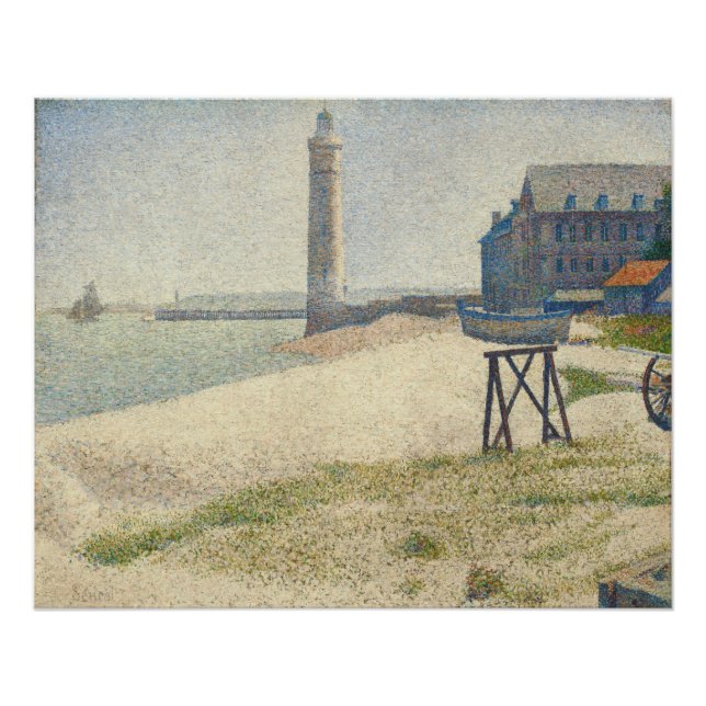 Póster Georges Pierre Seurat | Faro de Honfleur (Anverso)