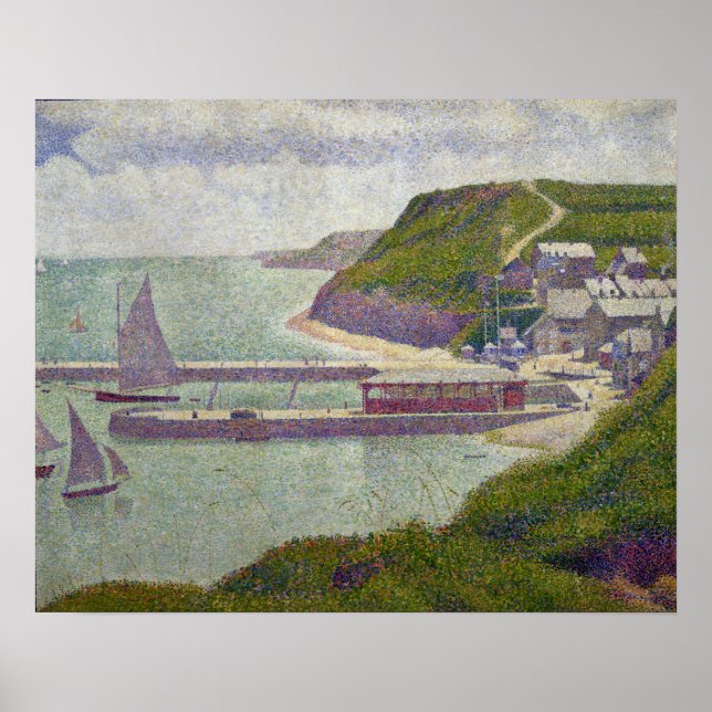 Póster Georges Pierre Seurat | Puerto de Port-en-Bessin (Frente)