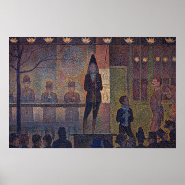 Póster Georges Seurat - Diapositivas del Circo (Frente)