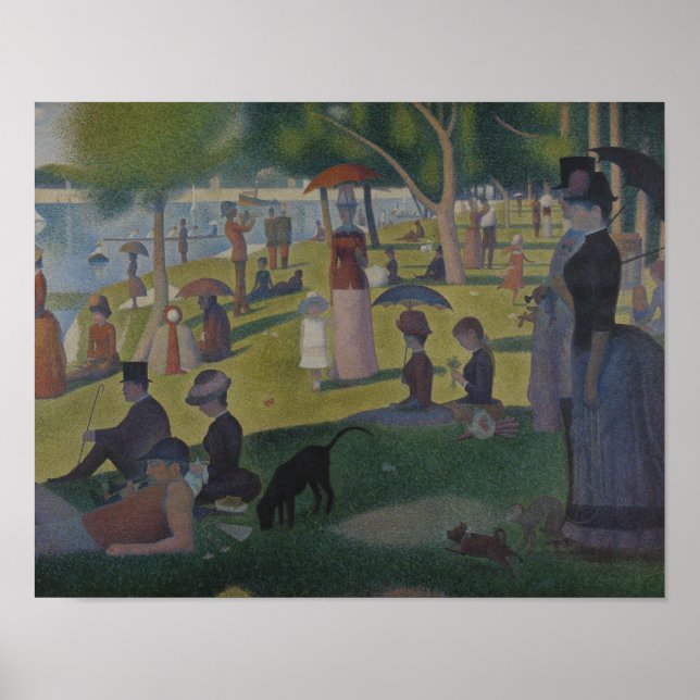 Póster Georges Seurat - Domingo en La Grande Jatte (Frente)