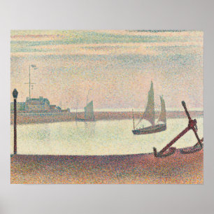 Póster Georges Seurat - El canal en las grivelinas