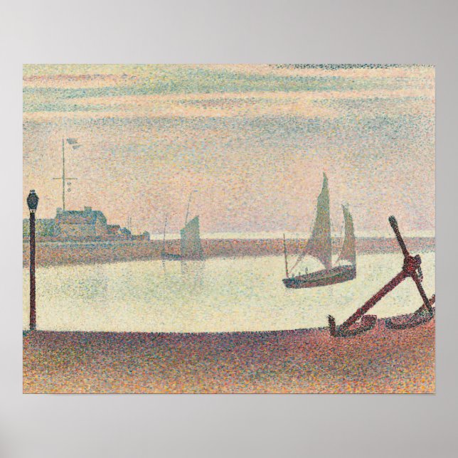 Póster Georges Seurat - El canal en las grivelinas (Frente)