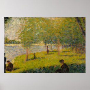 Póster Georges Seurat - Estudiar un domingo en La Grande