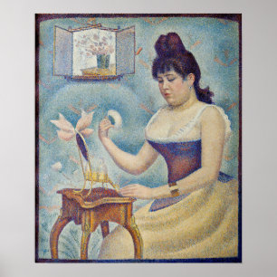 Póster Georges Seurat - Joven entregándose