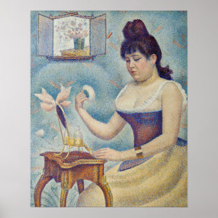 Póster Georges Seurat - Joven mujer empolvándose