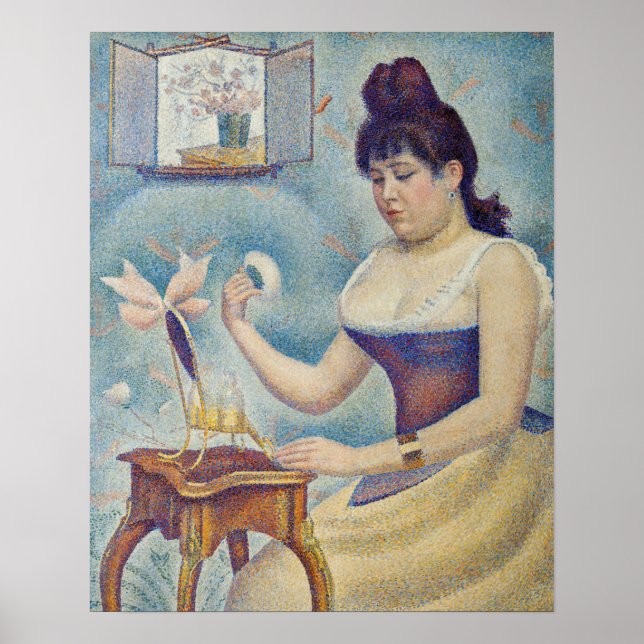 Póster Georges Seurat - Joven mujer empolvándose (Frente)