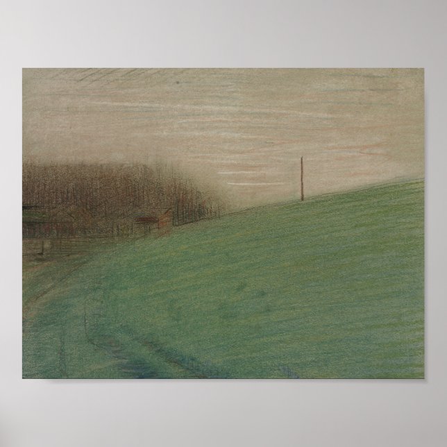 Póster Georges Seurat - The Meadow (Frente)