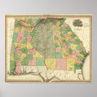 Póster Georgia and Alabama 2
