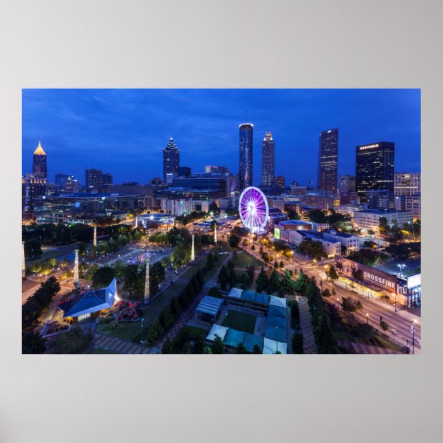 Póster Georgia, Atlanta, Parque Olímpico del Centenario (Frente)