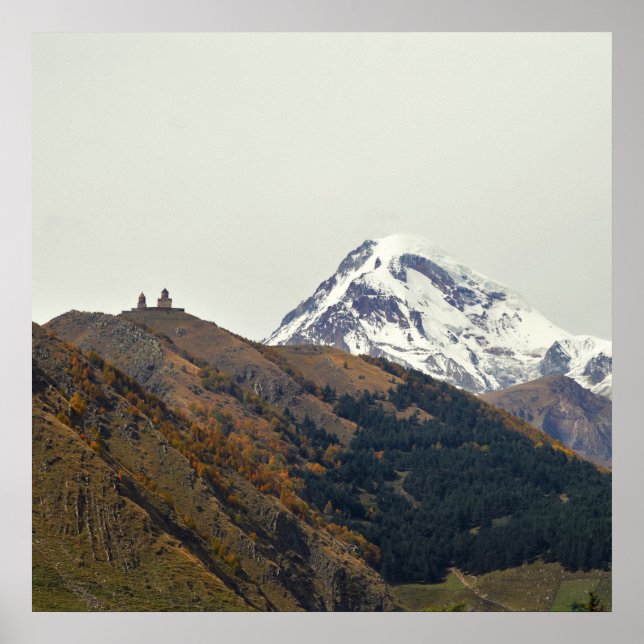 Póster Georgia, monte Kazbegi (Frente)
