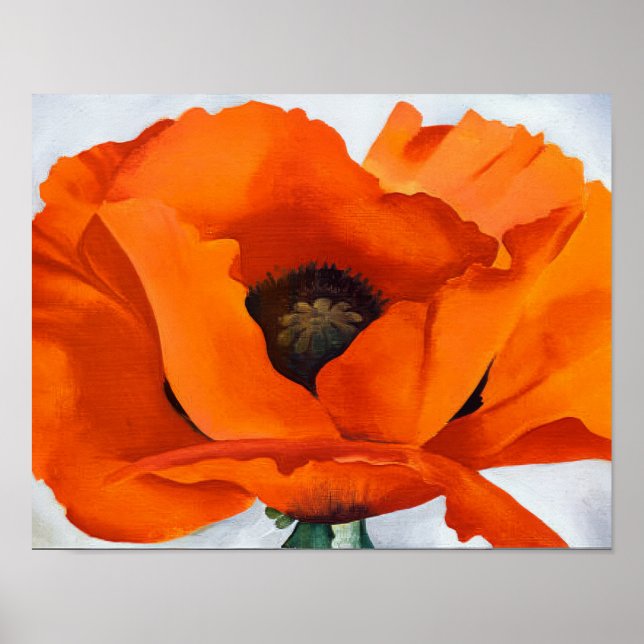 Póster Georgia O'Keeffe -  Amapola Roja - 1927 (Frente)