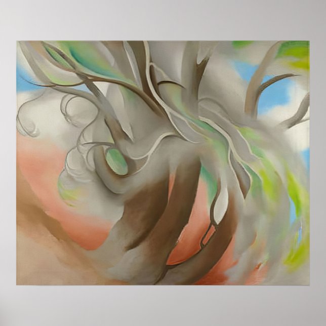 Póster Georgia O'Keeffe - Árbol de primavera n.º II - Pre (Frente)