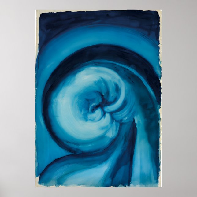 Póster Georgia O'Keeffe - Azul I (Frente)