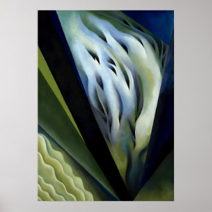 Póster Georgia O'Keeffe - Blue and Green Music