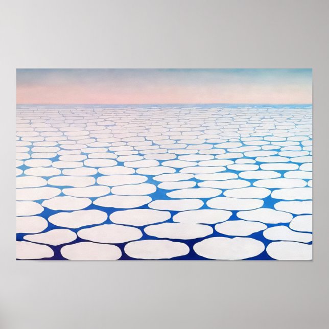 Póster Georgia O'Keeffe - Cielo sobre nubes III - 1963 (Frente)
