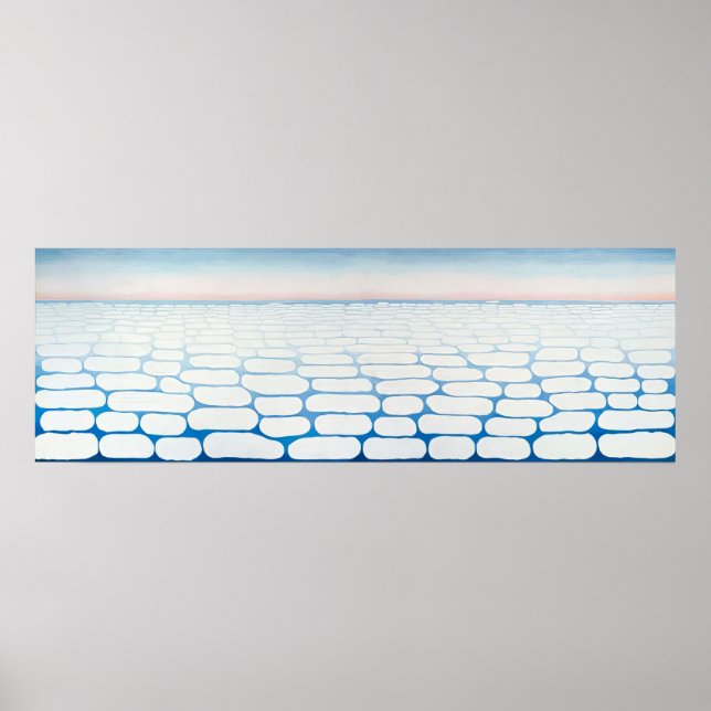 Póster Georgia O'Keeffe - Cielo sobre nubes IV - 1965 (Frente)