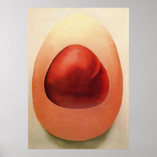 Póster Georgia O'Keeffe - Rocas rojas y rosadas - Precisi (Frente)