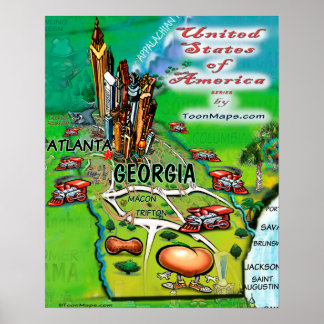 Póster Georgia USA