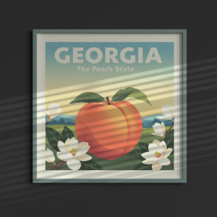 Póster Georgia vintage