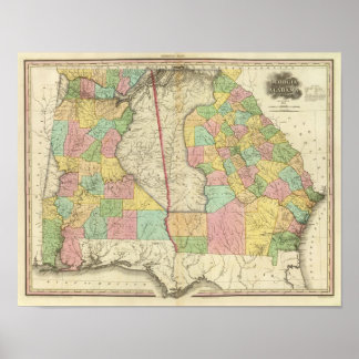 Póster Georgia y Alabama