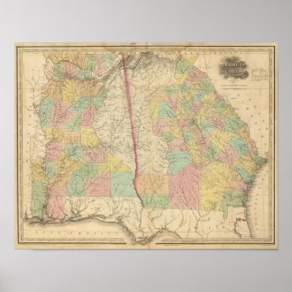 Póster Georgia y Alabama