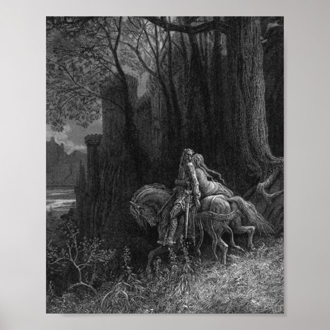 Póster Geraint Y Enid Se Mueven Por Gustave Dore (Frente)