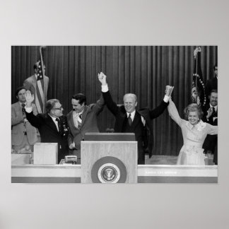 Póster Gerald Ford recibe la nominación de GOP - 1976