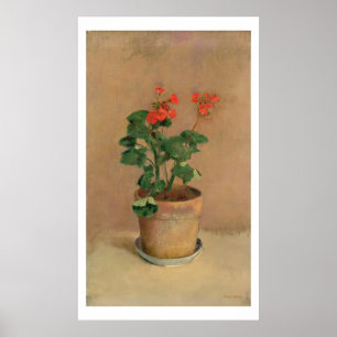Póster Geraniums in a Pot, c.1905 (aceite sobre lienzo)